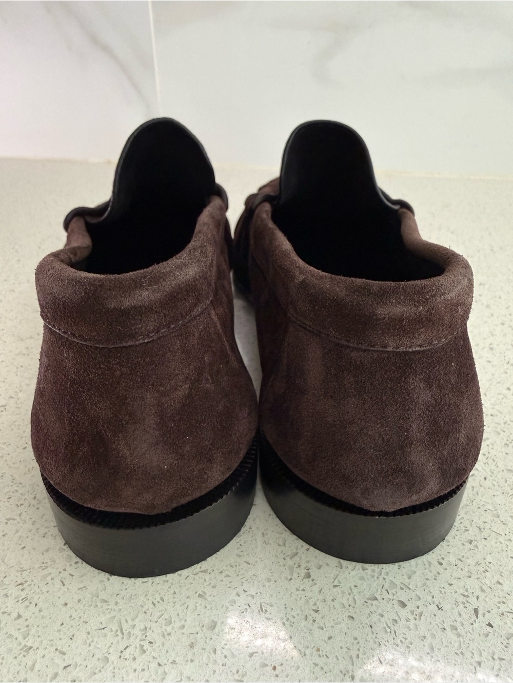 SAINT LAURENT YSL Le Loafer Brown Suede Penny Loafers Size EU 39 US 9 - Picture 3 of 10
